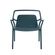 3 Poltrona Enjoy Rivatti 53 cm -Largura- em Polipropileno -PP- Azul Aura com Protecao UV